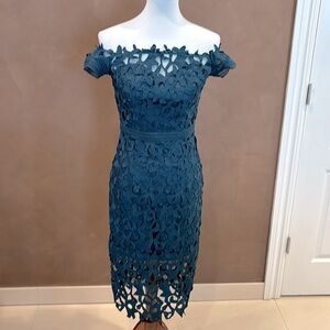 Chi Chi Emerald Green Lace Dress